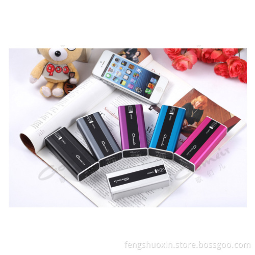 Full Capacity 5600mAh LED Flashlight Backup Power Bank for iPhone/ iPod /Samsung